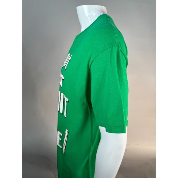 Gildan Mistletoe Present Ugly Christmas Sweater TShirt Sz Large Green Cotton - Picture 9 of 16